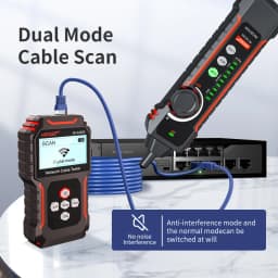 NOYAFA NF-8209S Cable Tracker Network Cable Tester LCD Display Poe Checker Cat5 Cat6 Measure Length Wiremap Tester Network Tools