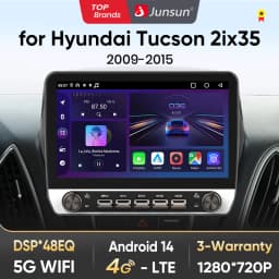 Junsun 10" Button Car Radio for Hyundai Tucson 2ix35 GPS Multimedia Stereo BT FM RDS Wireless CarPlay for Apple Android Auto 4G