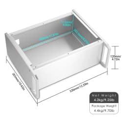 Nobsound Metal Aluminum Chassis for DIY Amplifier Kit Preamp Enclosure DAC 320×265×120mm