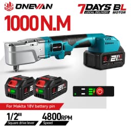 ONEVAN 2400W Brushless Electric Ratchet Wrench 1000NM Cordless Removal Screw Nut Car Repair Power Tool For Makita Battery Pin