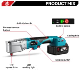 ONEVAN 2400W Brushless Electric Ratchet Wrench 1000NM Cordless Removal Screw Nut Car Repair Power Tool For Makita Battery Pin
