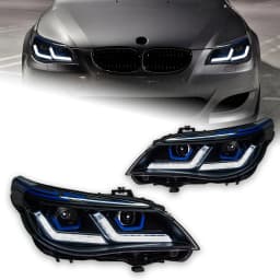 AKD Car Styling Head Lamp for BMW 5 Series E60 Headlights 2003-2010 520i 530i Angel Eye LED Headlight DRL Hid Bi Xenon Auto Accessories