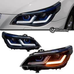 AKD Car Styling Head Lamp for BMW 5 Series E60 Headlights 2003-2010 520i 530i Angel Eye LED Headlight DRL Hid Bi Xenon Auto Accessories
