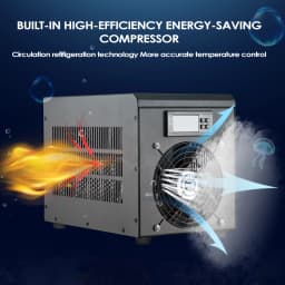 0-100℃ Aquarium Water Chiller 55L Fish Tank Cooler System Temperature Setting Device Constant For Fish Shrimp Breeding Tool