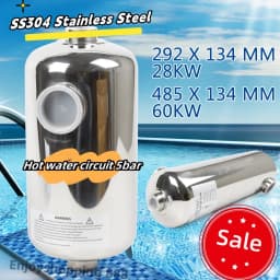 28kw/60kw Swimming Pool Heat Exchanger Stainless Steel Swimming Pool Heater For Simming Pools Spas Hot Tub Tray Heating