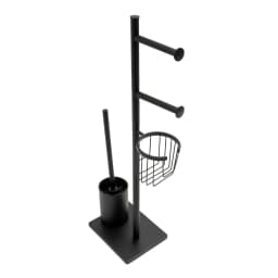Toilet Brush Holder With Toilet Paper Holder Vertical Integrated Storage Rack Multifunctional Storage Shelf