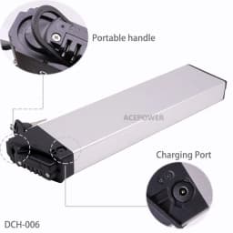 36V Ebike Battery For ADO A20 A20F MATE City BIKE Fiido M1 Folding Electric Bike 36V 10.4Ah 12.5Ah 17.5Ah Replacement Battery