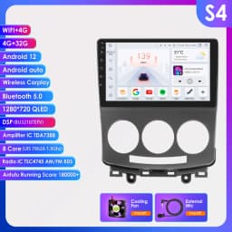 Hizpo AI Voice Radio For Mazda 5 2005 - 2010 4G Car Multimedia Video Player GPS 2din Autoradio Wireless CarPlay Android Auto DSP
