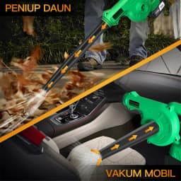 Tegatok Cordless Leaf Blower and Vacuum, 2 in 1 20V Cordless Leaf Blower with 4.0AH Battery, Fast Charger, 150CFM Lightweight M