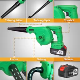 Tegatok Cordless Leaf Blower and Vacuum, 2 in 1 20V Cordless Leaf Blower with 4.0AH Battery, Fast Charger, 150CFM Lightweight M