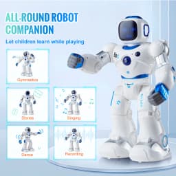 SucceBuy RC Robot Early Education Intelligent APP Remote Control Robot Electric Sing Dancing for Children's Toys Birthday Gifts