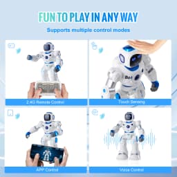 SucceBuy RC Robot Early Education Intelligent APP Remote Control Robot Electric Sing Dancing for Children's Toys Birthday Gifts