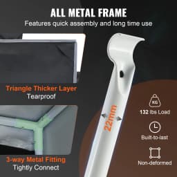 SucceBuy Grow Tent High Reflective 2000D Mylar Hydroponic Growing Tent with Observation Window Tool Bag for Indoor Plant Growing