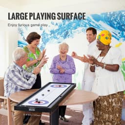 VEVOR Shuffleboard and Curling 2 in 1 Board Games Two Sided Tabletop Shuffleboard with Shuffleboard and Curling Combo Game Set