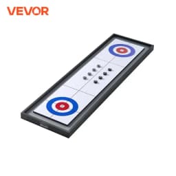 VEVOR Shuffleboard and Curling 2 in 1 Board Games Two Sided Tabletop Shuffleboard with Shuffleboard and Curling Combo Game Set