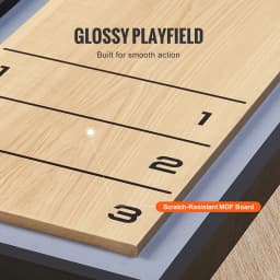VEVOR Shuffleboard and Curling 2 in 1 Board Games Two Sided Tabletop Shuffleboard with Shuffleboard and Curling Combo Game Set