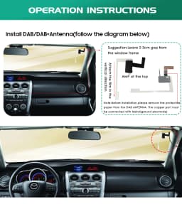 Hizpo Car Monitor DAB+BOX only fits for our store car Multimedia players which supports DAB+