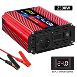EU Socket Pure Sine Wave Inverter 1000W/300W/5000W/6000W DC 12V To AC 220V 50HZ Power Inverter Charger Converter Adapter