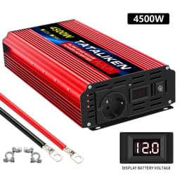 EU Socket Pure Sine Wave Inverter 1000W/300W/5000W/6000W DC 12V To AC 220V 50HZ Power Inverter Charger Converter Adapter
