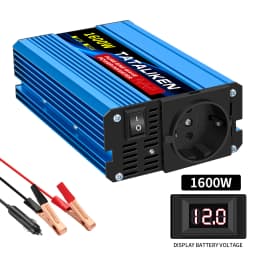 EU Socket Pure Sine Wave Inverter 1000W/300W/5000W/6000W DC 12V To AC 220V 50HZ Power Inverter Charger Converter Adapter