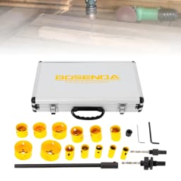 17 Pcs Hole Saw Kit Cutter Metal Wood DIY Tools Hss Bi-metal Hole Saw Blade Crown Saw Core Drilling Bit Hole Saw Drill Bit Kit