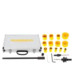 17 Pcs Hole Saw Kit Cutter Metal Wood DIY Tools Hss Bi-metal Hole Saw Blade Crown Saw Core Drilling Bit Hole Saw Drill Bit Kit