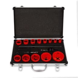 17 Pcs Hole Saw Kit Cutter Metal Wood DIY Tools Hss Bi-metal Hole Saw Blade Crown Saw Core Drilling Bit Hole Saw Drill Bit Kit