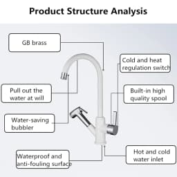 Brushed Nickel Kitchen Faucet Flexible Pull Out Nozzle Kitchen Sink Mixer Tap Stream Sprayer Head Deck Black Hot Cold Water Taps