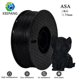 KEEPANG 1KG ASA 3D Printer Filament 1.75mm UV/Rain/Heat Resistant  Engineering Printing Material ASA Filament for 3D Printers