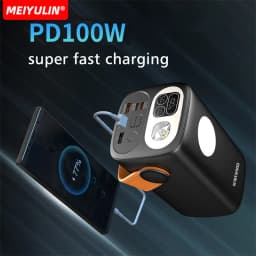 Large Capacity 60000mAh Power Bank For Laptop 100W Super Fast Charging Portable External Spare Battery For iPhone Xiaomi Outdoor