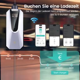 Junsun EV charger type 2 7KW 11KW 22KW App control Portable EV charger wallbox type 2 for Tesla Kia Dacia Renault Nissan Hyundai