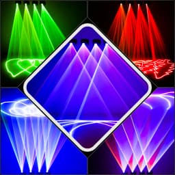 U'King LED Indoor Stage Light RGB LS Scanner Beam Effect LS Projector Lighting DMX512 Sound Activated for DJ Disco Party