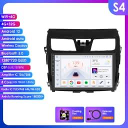Hizpo 2Din 10.1inch Android13 Car Radio for Nissan ALTIMA TEANA 3 2013 - 2018 Navigation GPS RDS DSP BT 4G CarPlay Android Auto