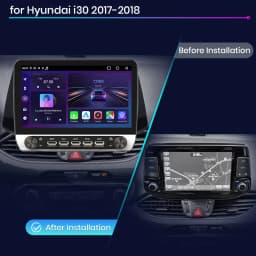 Junsun 10" Button Car Radio for Hyundai i30 2017-2018 GPS Multimedia Stereo BT FM RDS Wireless CarPlay for Apple Android Auto 4G
