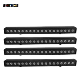 SHEHDS 1/2/4pcs LED 18x18W Wash Wall Floodlight DMX512 Flood Down Lighting for Dj Disco Wedding Christmas Lights Audience