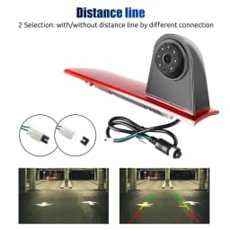 ESSGOO For Ford Transit Custom 2012-2016 3rd Brake Light Cover HD Rear View Backup Camera IP68 Waterproof Night Vision