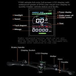 YG90 E-bike 1000W Motor 48V17AH Lithium Battery 27.5 inch All terrain Tire Electric Bicycle Hydraulic Brake Adult Electric Bike