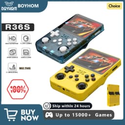 BOYHOM R36S 256G Handheld Game Console Linux System 3.5Inch IPS Screen Portable Pocket Video Player 2 Joystick 128G 64G Kid Gift
