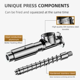 DIVEDEER Oil Press Automatic Household FLaxseed Oil Extractor Peanut Oil Cold Press Oil Machine Commercial Extraction Maker