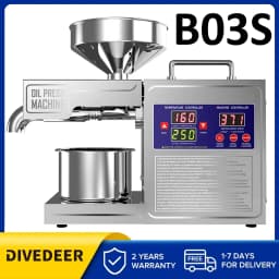 DIVEDEER Oil Press Automatic Household FLaxseed Oil Extractor Peanut Oil Cold Press Oil Machine Commercial Extraction Maker