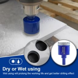SHDIATOOL 11Pcs Vacumm Brazed Diamond Drilling Bits Kit Dia6-65mm Triangle Shank Drill Core Bit For Marble Ceramic Tile Granite
