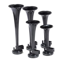 Black 5-Trumpet Air Horn Compressor Universal 12V 125dB DIXIE Musical Air Horn Dukes of Hazzard General-Lee Car Truck Boat