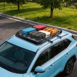 140x100cm/160×100cm Universal Aluminum Car Roof Rack Cargo Basket Tray Luggage Carrier Black Load 150kg for SUV w/Built-in Racks