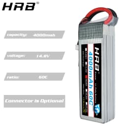 HRB 14.8V 4000mah Lipo Battery 4S XT60 T Deans XT90 EC5 For Hexacopter Quadcopter FPV Airplanes Car Racing Boat RC Parts 60C