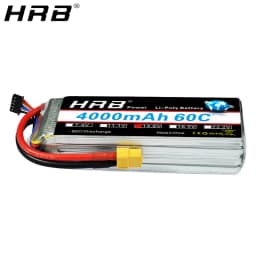 HRB 14.8V 4000mah Lipo Battery 4S XT60 T Deans XT90 EC5 For Hexacopter Quadcopter FPV Airplanes Car Racing Boat RC Parts 60C