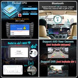 8'' Screen Car Radio Android 14 Auto CarPlay For Benz C-CLASS W203 CLK/A/G-CLASS W209 W168 W463 Autoradio 2din Multimedia Player