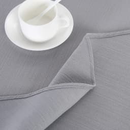 Round Tablecloth 70 Inch Waterproof Table Cloth for Dining Room Grey
