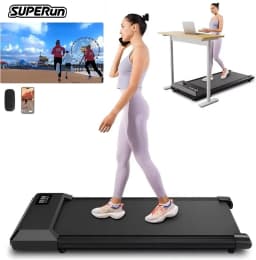 15.75 x 35.43 Inch Running Area Treadmill Pad Running Walking Under Desk Exercise Run Training Walking Treadmill