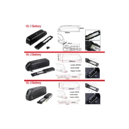 Ebike Battery Hailong 36V 48V 52V 15Ah 20Ah 24Ah 18650 21700 Electric Bike Batteria for 250W 350W 500W 750W 1000W Motor
