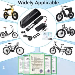 Ebike Battery Hailong 36V 48V 52V 15Ah 20Ah 24Ah 18650 21700 Electric Bike Batteria for 250W 350W 500W 750W 1000W Motor